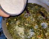 A picture of step 8 of Ghora saga Chuna paka saga.