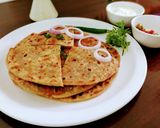 A picture of step 7 of Pav bhaji paratha.