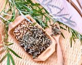 Hình bước làm 4 của món 🌱 Trà Ngải Cứu Sao Khô