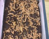 A picture of step 5 of Dark Choc Almond Brownies with Cheese Toppings.