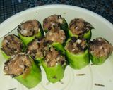 Hình bước làm 2 của món Mướp khía nhồi thịt