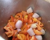 A picture of step 1 of Sig's Light Tomato and Shallot Stew.