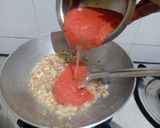 A picture of step 2 of Paneer tikka toast.