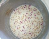 A picture of step 4 of Boondi kheer.
