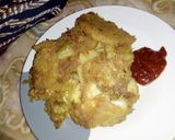 A picture of step 5 of Egg fried yam.