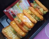 A picture of step 6 of Instant snacks tuc sandwich.