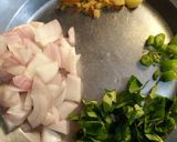 A picture of step 2 of Jackfruit Seeds Masala Chaat.