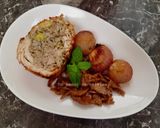 Une image de l'étape 12 de Escalope de dinde farcie aux champignons et oignons caramélisés 🍴.
