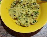 A picture of step 2 of Rajasthani Mirchi vada.