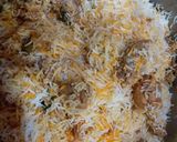 A picture of step 5 of Sindhi Biryani.