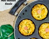 Foto langkah ke 7 dari resep Omelet Mie Instan Sosis.