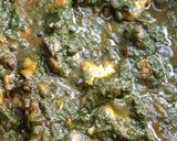 A picture of step 3 of Creamy Mushroom Palak Paneer.