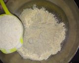 A picture of step 1 of Besan-Methi Chilla.