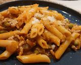 Foto del paso 6 de la receta: Macarrones a la boloñesa con Guisantes