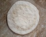 A picture of step 4 of Roti/Chapati.