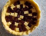 Une image de l'étape 1 de Tarte trois chocolats.