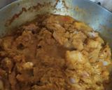 A picture of step 5 of Golbari kosha mutton.