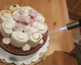 Foto del paso 12 de la receta: Cheesecake de chocolate "sobao" en las nubes