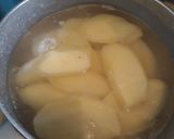 A picture of step 3 of Pan fried turmeric and garam potatoes#RamathanContest.