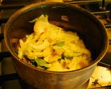 A picture of step 3 of Masoor dal lima beans rice.