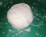 A picture of step 1 of 2 ingredient dough.