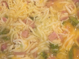 Quiche de brócoli con jamón