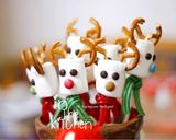 รูปขั้นตอนการทำที่ 1 ของ มาชเมลโล่น้อนกวาง🦌🎄☃️