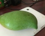 A picture of step 1 of Rj special Raw mango sarbat.