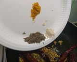 A picture of step 4 of Banana Spinach sambhar.