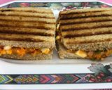 A picture of step 8 of Schezwan Mayo Egg Veg Grilled Sandwich.