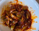 Green tomato pickle (Lila tomatanu athanu) recipe step 2 photo