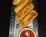 A picture of step 8 of Cheesy Kabab Bread Roll.