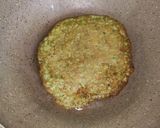 A picture of step 4 of Moong Dal Chilla.