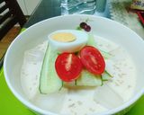 Hình bước làm 4 của món Mì đậu tương mát lạnh