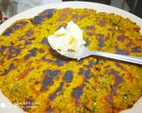 A picture of step 4 of Green coriander makki roti.