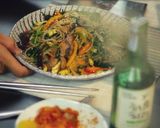 Hình bước làm 7 của món MIẾN TRỘN HÀN QUỐC | JAPCHAE | 잡채