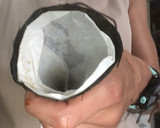 Foto del paso 3 de la receta: Cucurucho crujiente de Nori, atún y gulas con “mahonesa” de aguacate, lima y miel