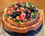 A picture of step 12 of New York baked cheesecake.