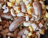A picture of step 2 of Sausage One Pan.