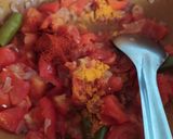 A picture of step 4 of Mirapakaya dal.
