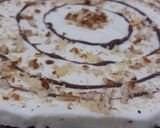 A picture of step 5 of No bake chocolate cake.