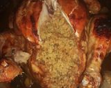 صورة لخطوة 10 من وصفة دجاج محشي بالأرز ولحمة بالفرن
