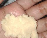 A picture of step 1 of Dry milk ky gulab jamun.