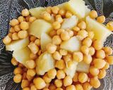 A picture of step 1 of Chattpatti Sweet Potato Chaat 😋😍.