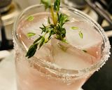 A picture of step 3 of Pink Petal Gin and Tonic.