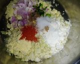A picture of step 2 of Gobi Dry Manchurian.