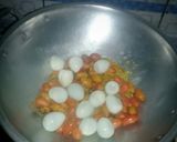Foto langkah ke 5 dari resep Tumis kulit melinjo telur puyuh.