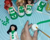 A picture of step 7 of Mini Readymade cupcakes fondant dolls 🇵🇰.