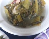 A picture of step 4 of Mustard Greens Batch 4.