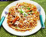 चीज़ी चाउमीन (cheesy chowmein recipe in Hindi) रेसिपी चरण 6 फोटो